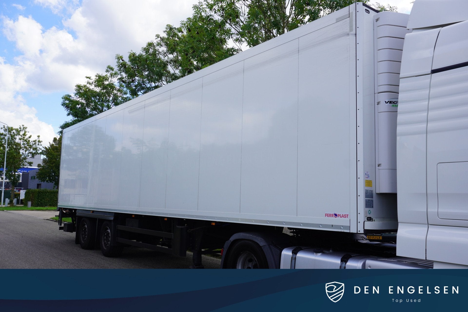 Schmitz Cargobull SCB S2 Koeltrailer Bloemenbreed Carrier Ve, Auto's, Overige brandstoffen, Wit, Origineel Nederlands, Bedrijf