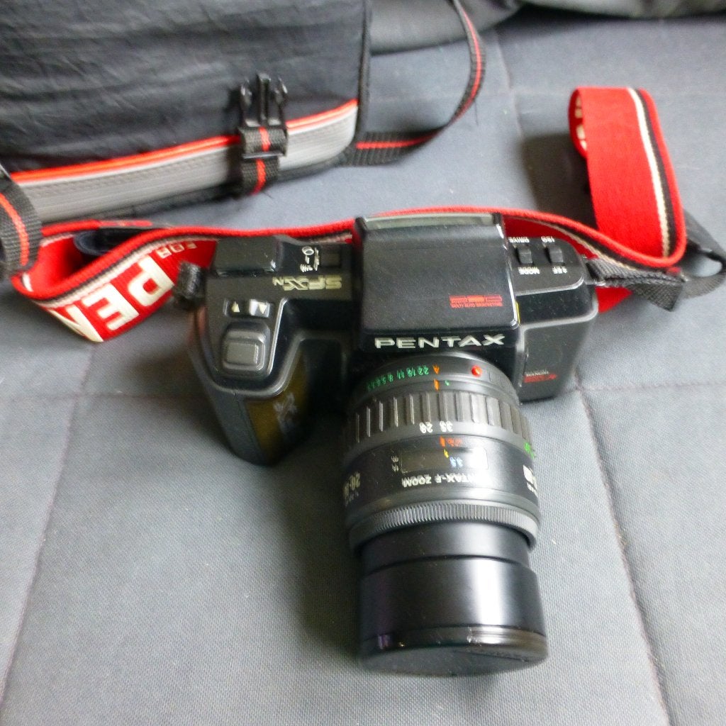 *Asahi Pentax SFX camera met Asahi Pentax zoom lens, Ophalen of Verzenden, Zo goed als nieuw, Spiegelreflex, Pentax