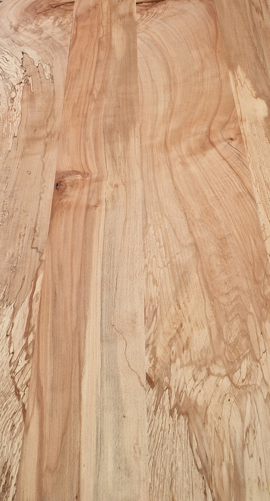 Massief beuken boomstamblad 200x(78/93)cm, 3cm dik, Ophalen, Info@wootscreations.nl, 6591HV, Nieuw