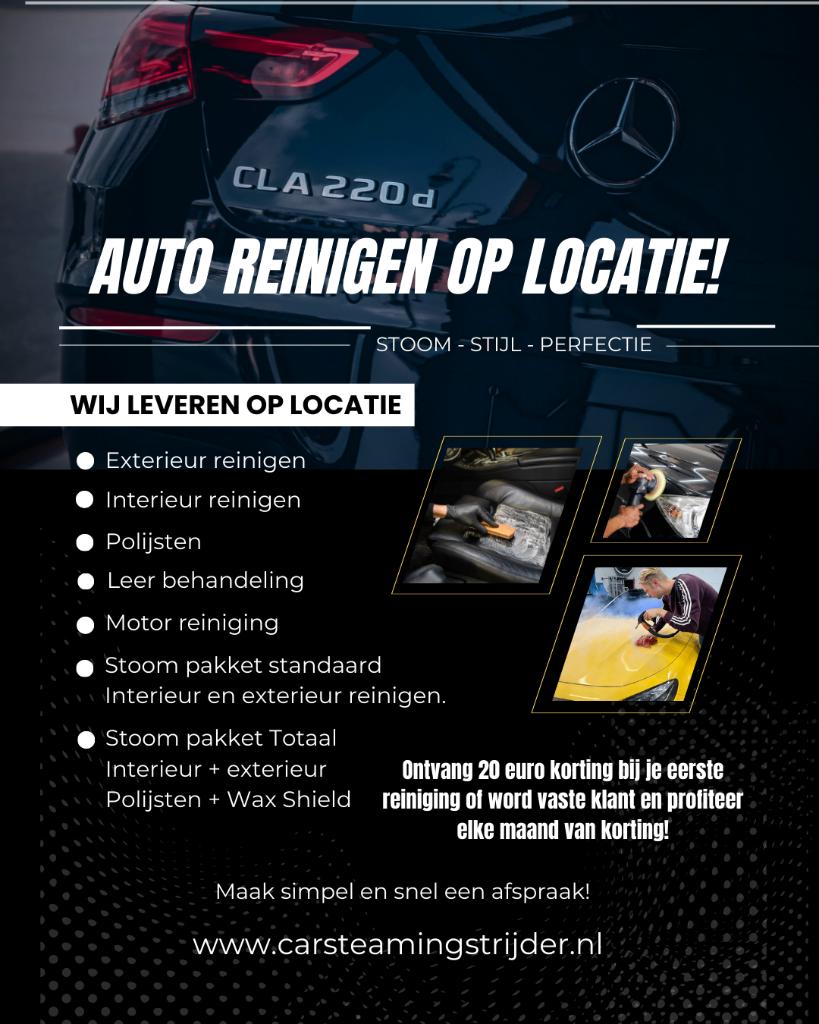 Auto poetsen op locatie, Ophalen, Zo goed als nieuw