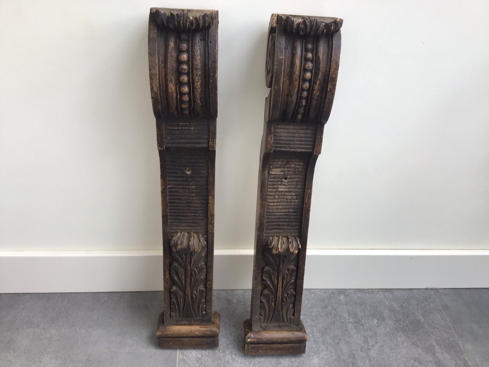 Antieke houten consoles - set van 2, Ophalen