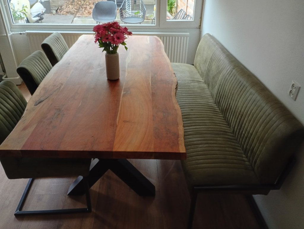 Eettafel, Huis en Inrichting, Ophalen, Gebruikt, 200 cm of meer, 50 tot 100 cm