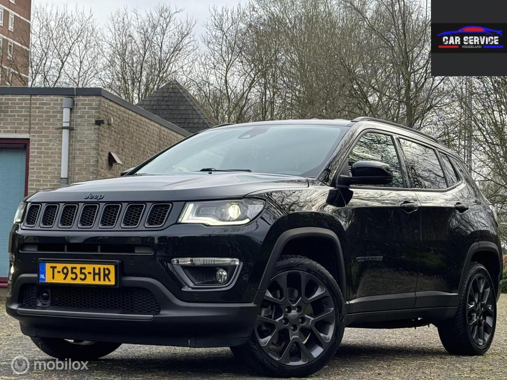 Jeep Compass 4xe 240 Plug-in Hybrid Electric S/VOLLE OPTIES, Auto's, Jeep, Euro 6, 4 cilinders, Zwart, Bedrijf