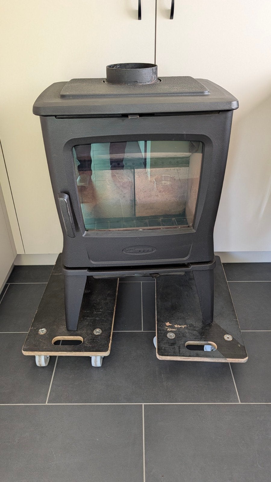 Dovre Houtkachel TAI35WT - 5 jaar gebruikt, Gebruikt, Houtkachel, Ophalen of Verzenden, Vrijstaand