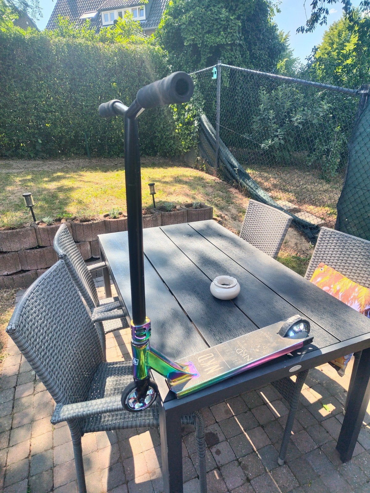 NKD Stuntstep - olie slick kleur!, Fietsen en Brommers, Steps, Zo goed als nieuw, Overige typen, Ophalen of Verzenden
