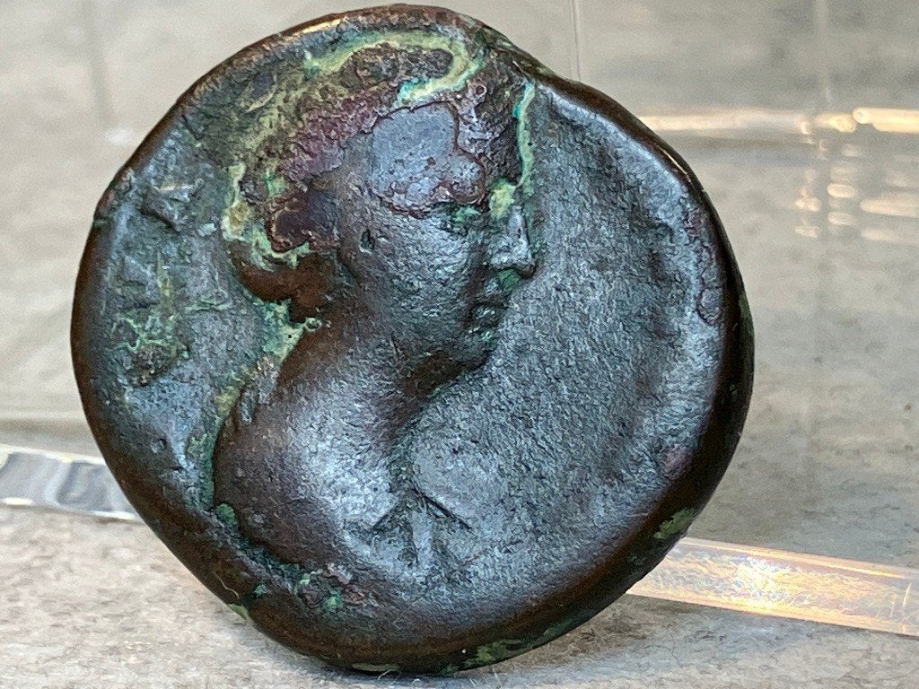 Romeinse munt sestertius Faustina II ca. 161–176 n.Chr., Verzenden, Overige landen, Losse munt