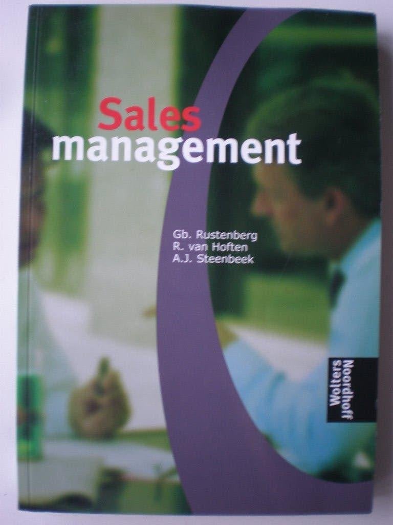 Sales Management, Gb. Rustenberg, R van Hoften en A.J. Steenbeek, Ophalen of Verzenden, Management, Zo goed als nieuw