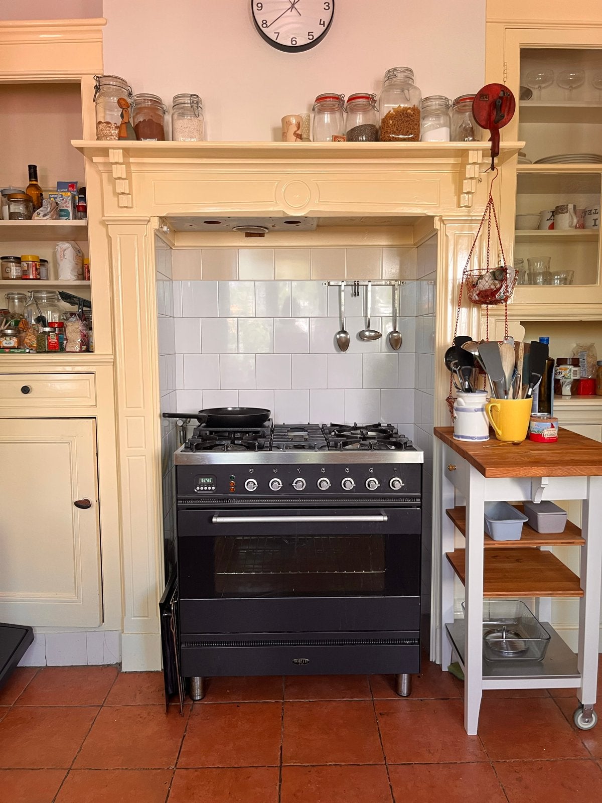 Boretti Fornuis met Gas Kookplaat en Oven, Ophalen, Gebruikt, Hete lucht, 60 cm of meer