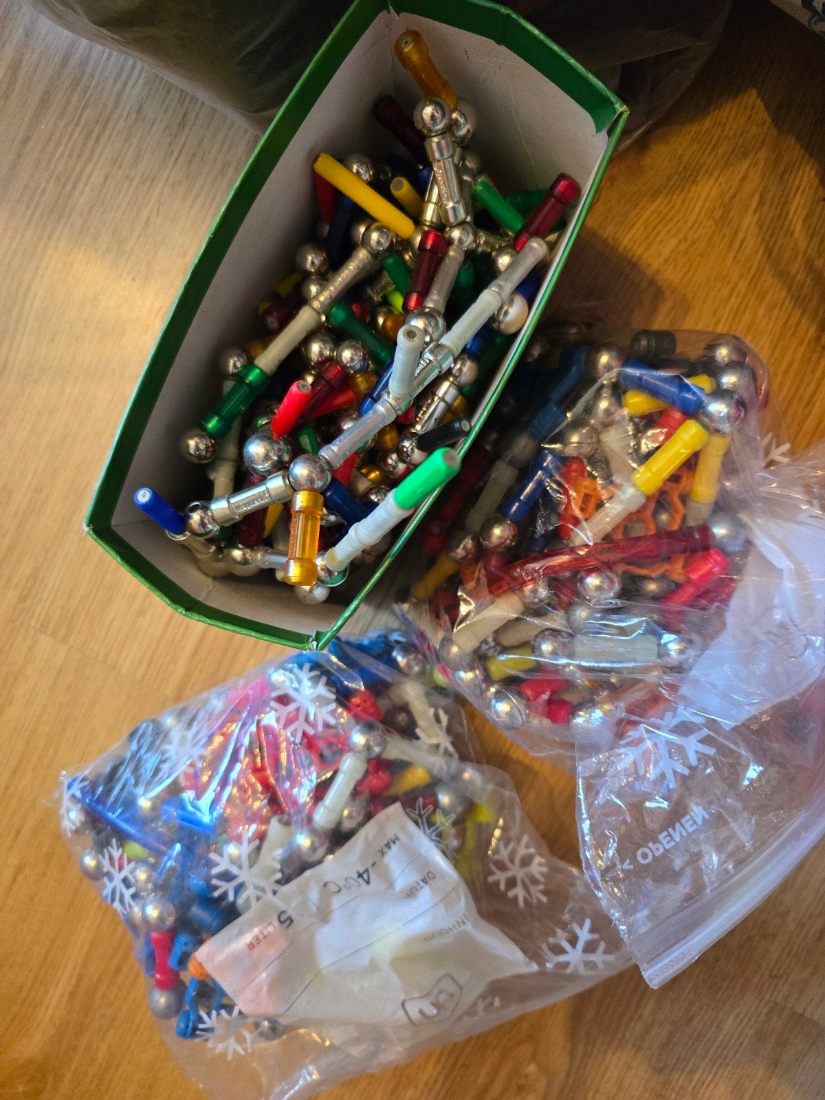 Magnetisch speelgoed: diverse magneten en staven, Ophalen of Verzenden, Gebruikt, Jongen of Meisje