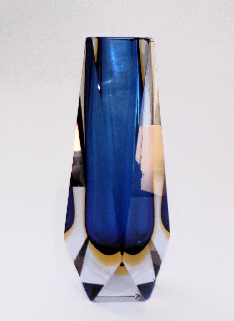 Murano - blokvaas Sommerso techniek, Antiek en Kunst, Ophalen of Verzenden