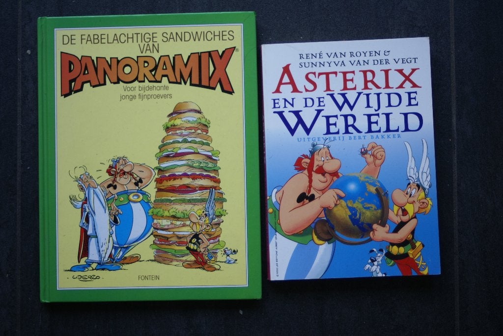 De FABELACHTIGE SANDWICHES v PANORAMIX/ ASTERIX en de WIJDE, Boeken, Meerdere stripboeken, Ophalen of Verzenden, Zo goed als nieuw