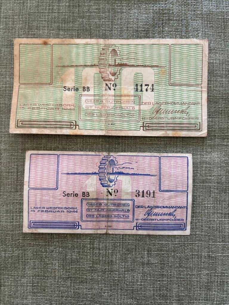 Lager Westerbork Gutschein 100 cent en 10 cent, Postzegels en Munten, Ophalen of Verzenden, Euro's, Setje