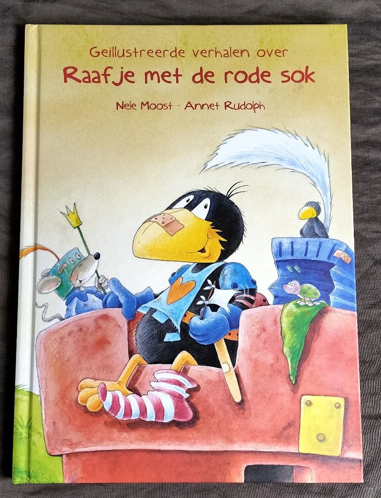 Nele Moost - Raafje met de rode sok / verhalen, Boeken, Fictie algemeen, Jongen of Meisje, Ophalen of Verzenden, Zo goed als nieuw