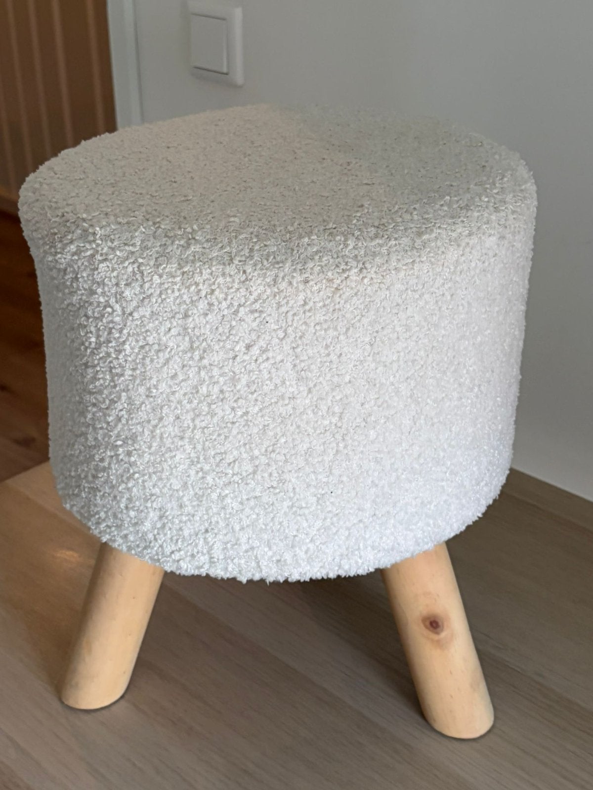 Teddy poef, Ophalen, Zo goed als nieuw, Rond, Minder dan 50 cm