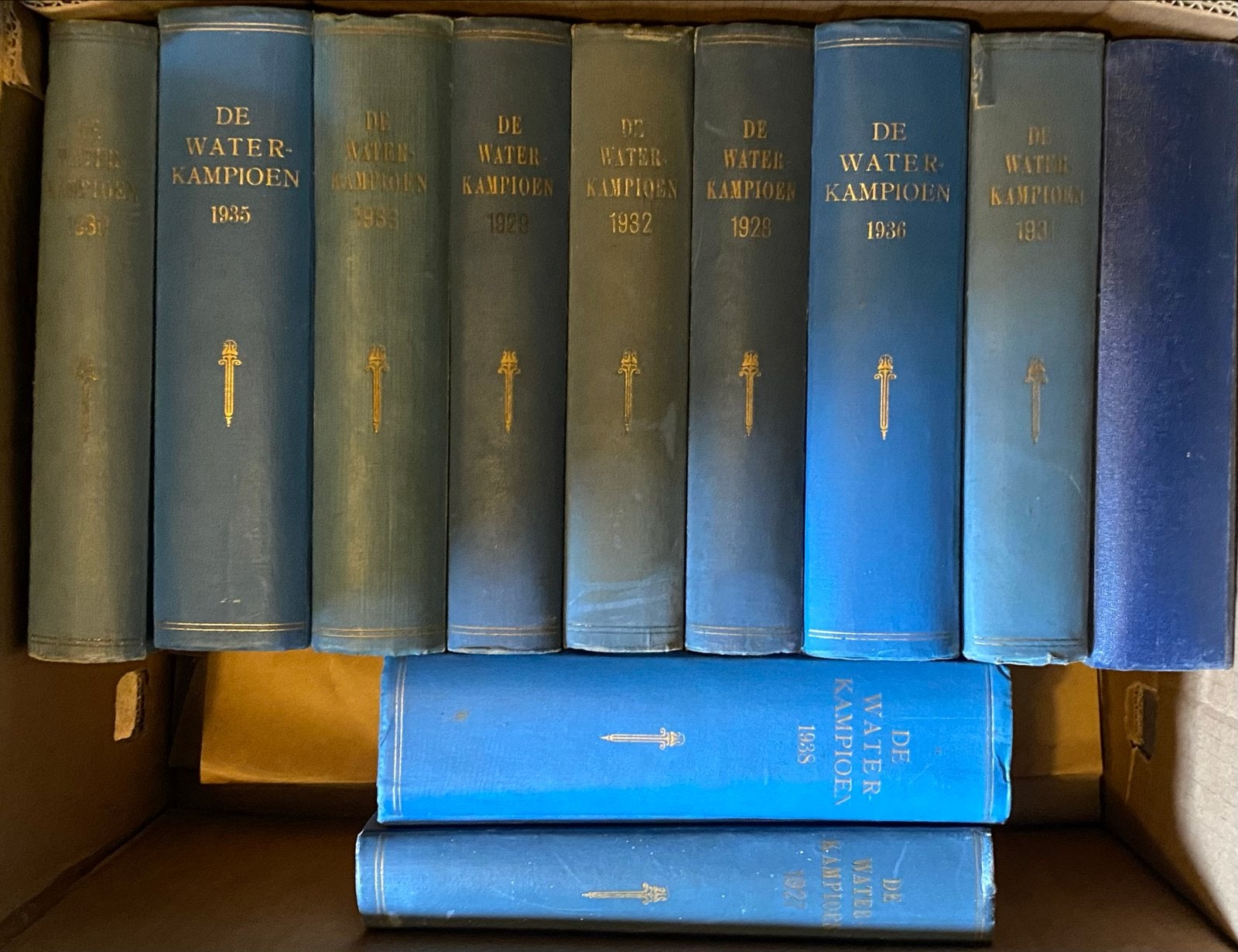 Verzamelbanden "De Waterkampioen" (1927-1960), Boeken, Ophalen of Verzenden, Gelezen, Sport en Vrije tijd