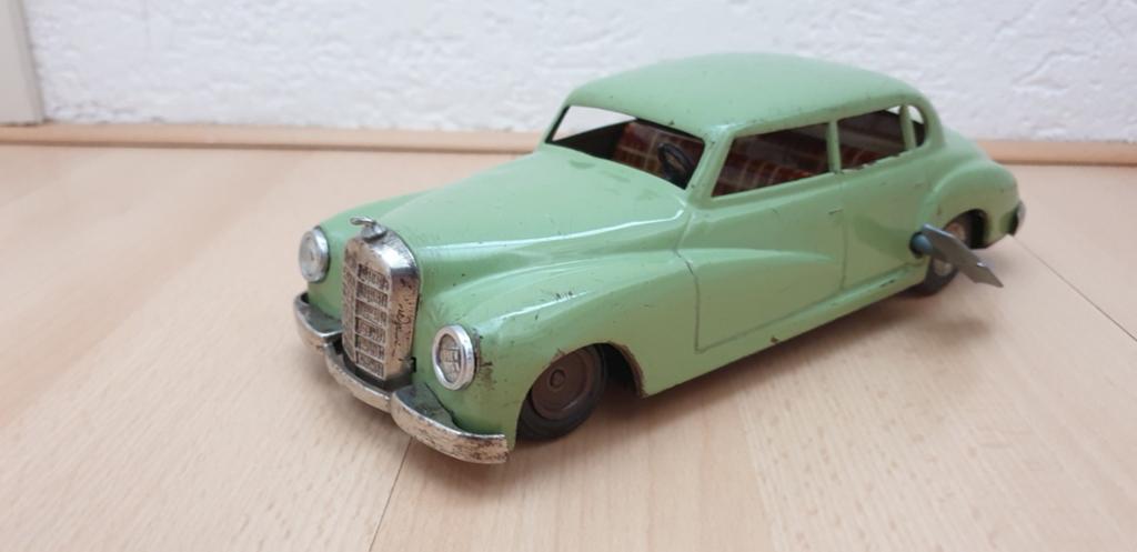 Blikken mercedes groen, Hobby en Vrije tijd, Modelauto's | 1:43, Ophalen of Verzenden, Gebruikt, Auto, Overige merken