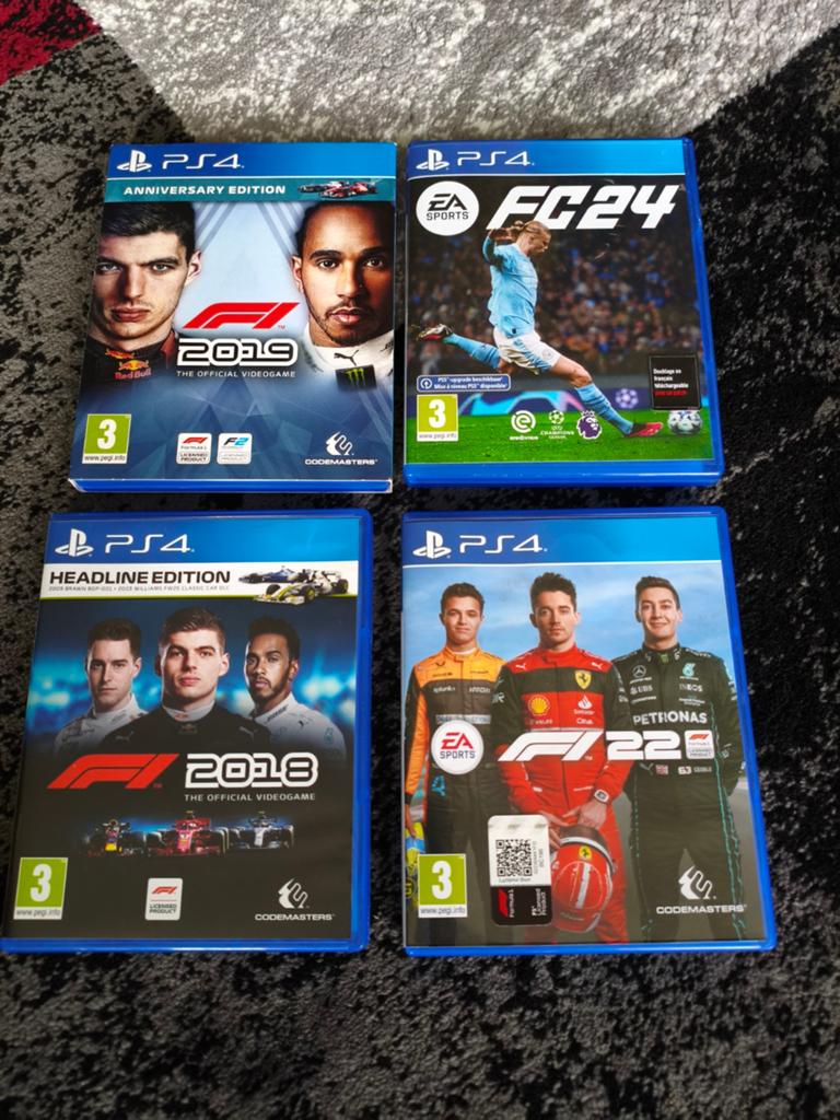 F1 2022 en FC24 -PS 4, Spelcomputers en Games, Games | Sony PlayStation 4, Ophalen of Verzenden, Zo goed als nieuw, Sport, 3 spelers of meer