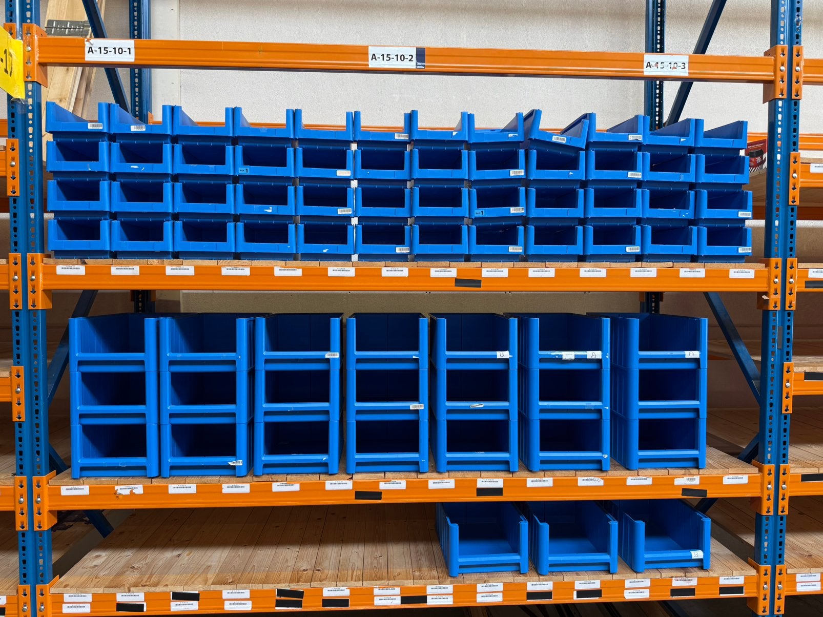 Magazijn bakken blauw, Ophalen, Minder dan 35 cm, Minder dan 50 cm, Minder dan 40 cm