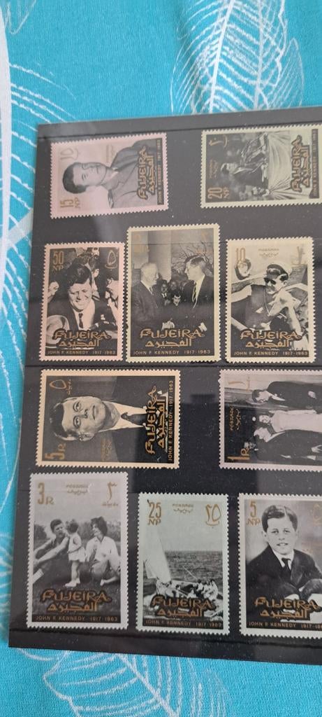 John F Kennedy op postzegel, Ophalen of Verzenden, Overige thema's
