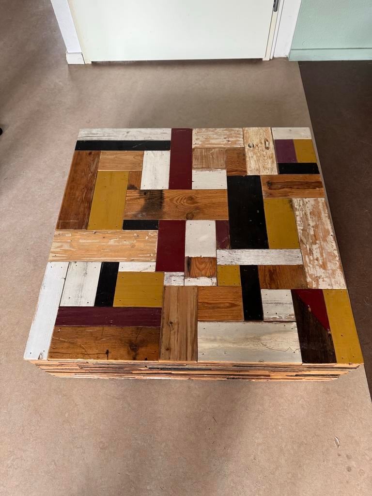Salontafel Piet Hein Eek sloophout, Ophalen, Gebruikt, 50 tot 100 cm, Minder dan 50 cm