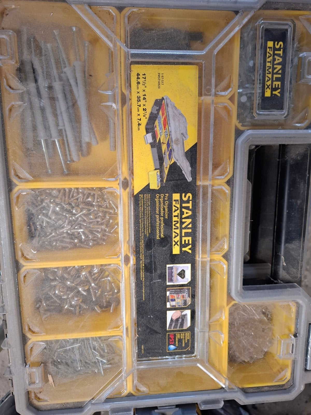 8 Stanley FatMax koffers met diverse bevestigingsmaterialen, Ophalen of Verzenden, Zo goed als nieuw