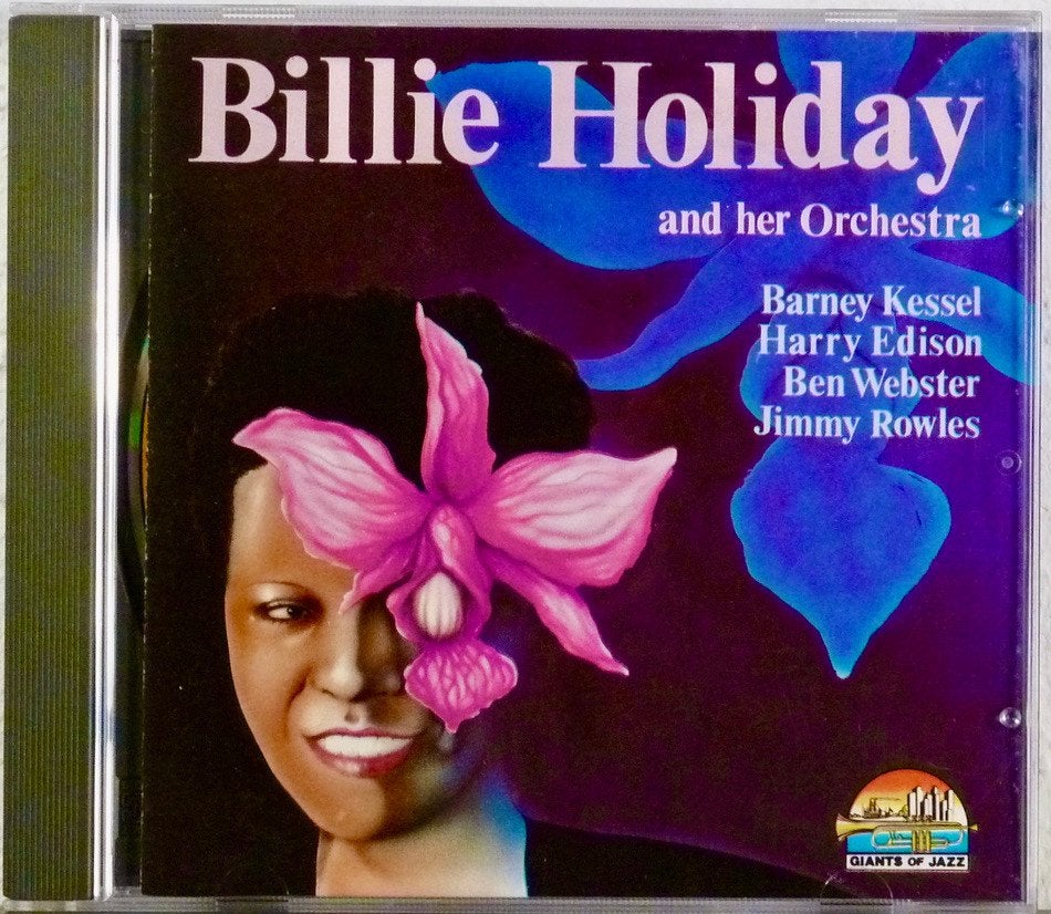Billie Holiday And Her Orchestra - Giants of Jazz Nwst 3+1, Ophalen, Zo goed als nieuw, Verzamelalbum, Inclusief boekje