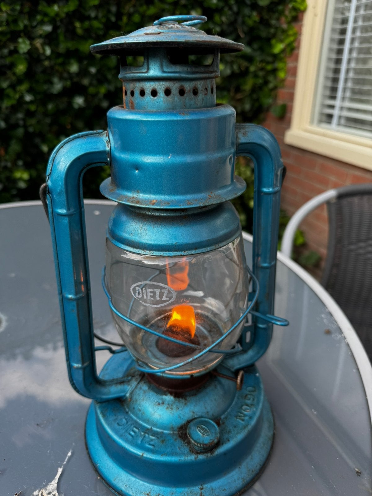Olie lamp D-LITE no90, Antiek en Kunst, Antiek | Lampen, Ophalen of Verzenden