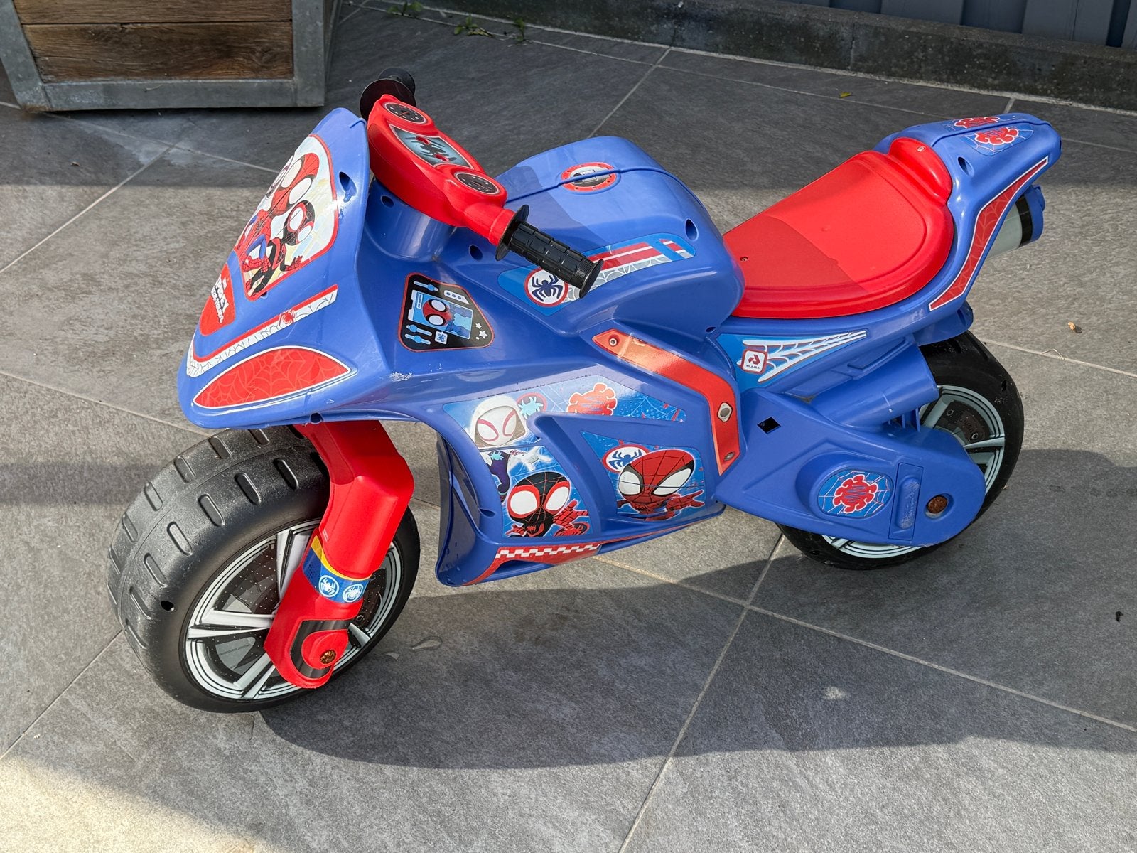 Spiderman Loopmotor - Blauw/Rood, Ophalen, Gebruikt, Loopfiets