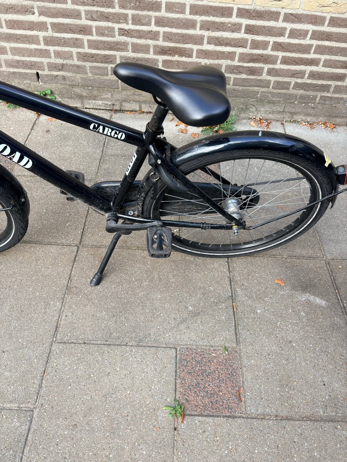 Stevige Transportfiets met Voordrager en Krat, Ophalen, Terugtraprem, Versnellingen, Gebruikt