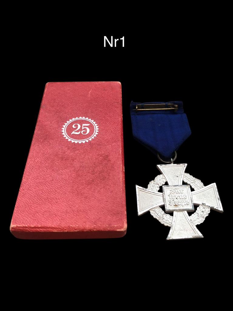 WW2 25 jahr Treuedienst Dienst medaille, Verzamelen, Ophalen of Verzenden, Duitsland