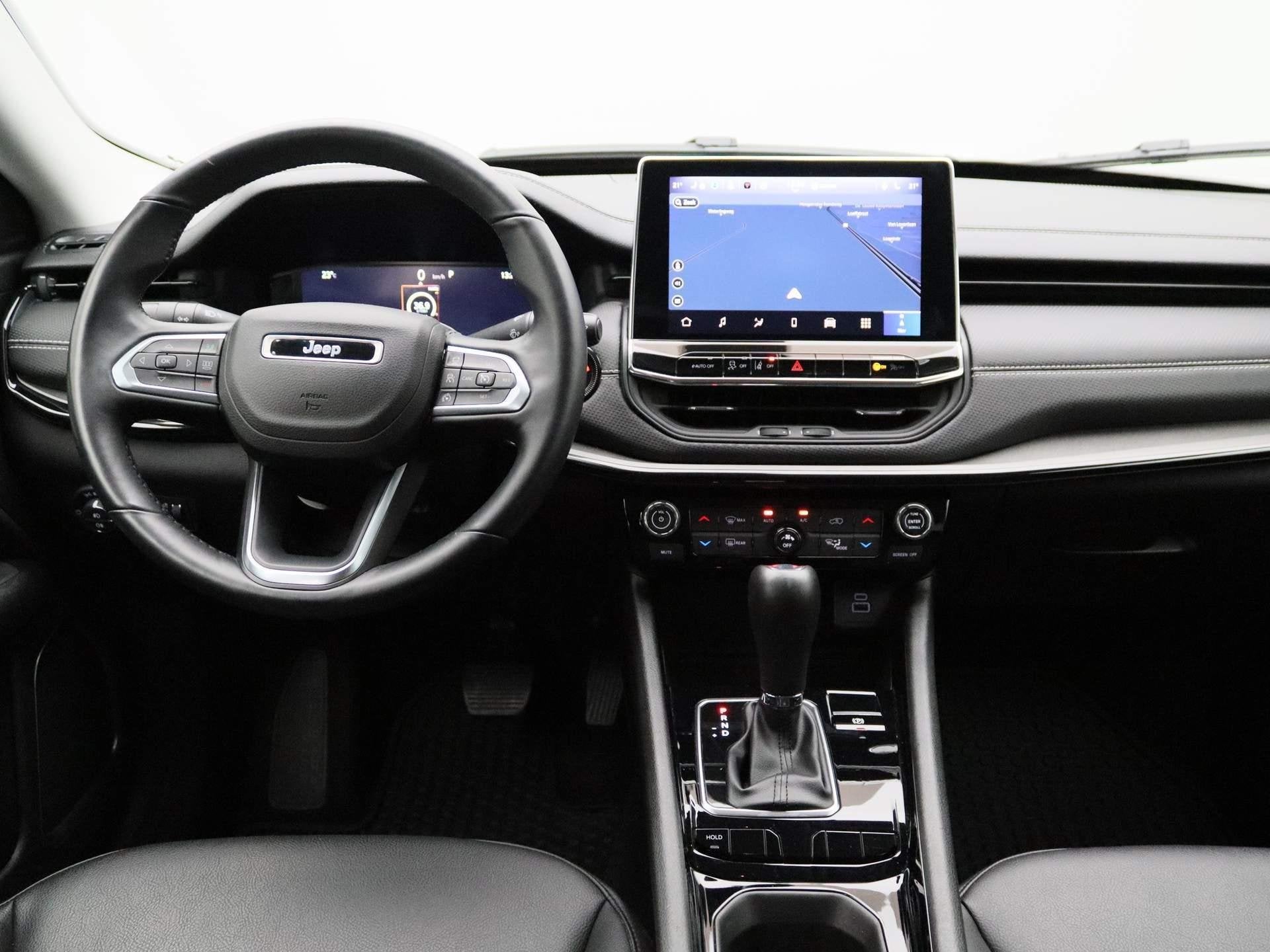 Jeep Compass 1.5T e-Hybrid Night Eagle | Half-Leder | Naviga, Auto's, Jeep, 12 maanden, Gebruikt, Euro 6, 4 cilinders
