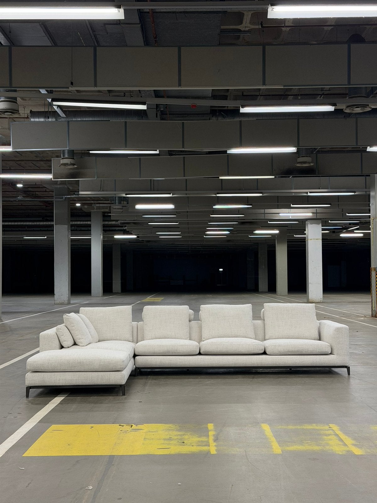 Minotti Andersen Hoekbank | Natural | NIEUWSTAAT + Garantie, Metaal, Hoekbank, 300 cm of meer, Ophalen of Verzenden