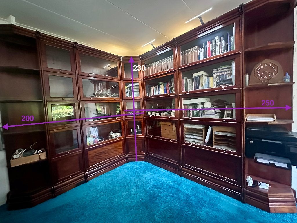Engelse klassieke kast “Hudson Bay”, Huis en Inrichting, Kasten | Boekenkasten, Ophalen, Met klep(pen), 200 cm of meer, Klassiek