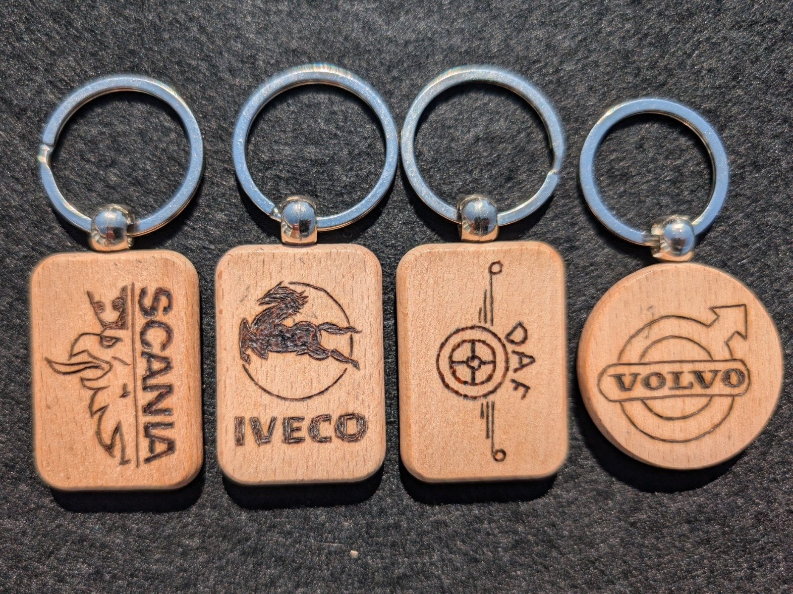 Houten sleutelhanger, handgemaakt, Ophalen of Verzenden