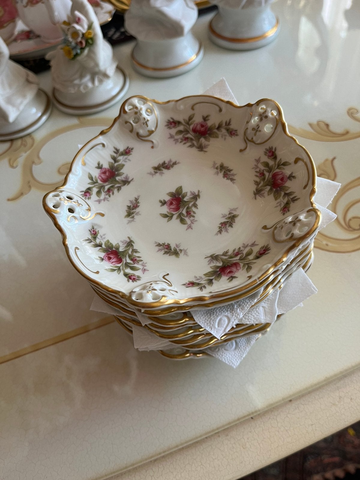 Rosenthal boordjes puntgaaf, Ophalen of Verzenden