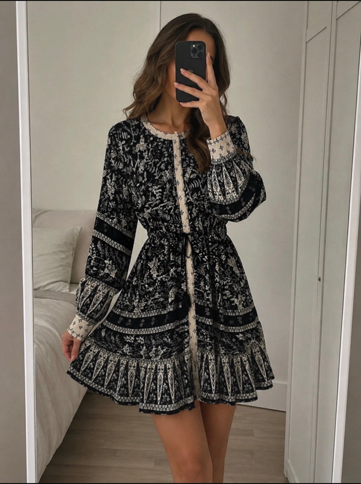 Originele Piti Cuiti boho jurk/tuniek Ibiza stijl maat S/M, Zwart, Ophalen of Verzenden, Zo goed als nieuw, Maat 36 (S)