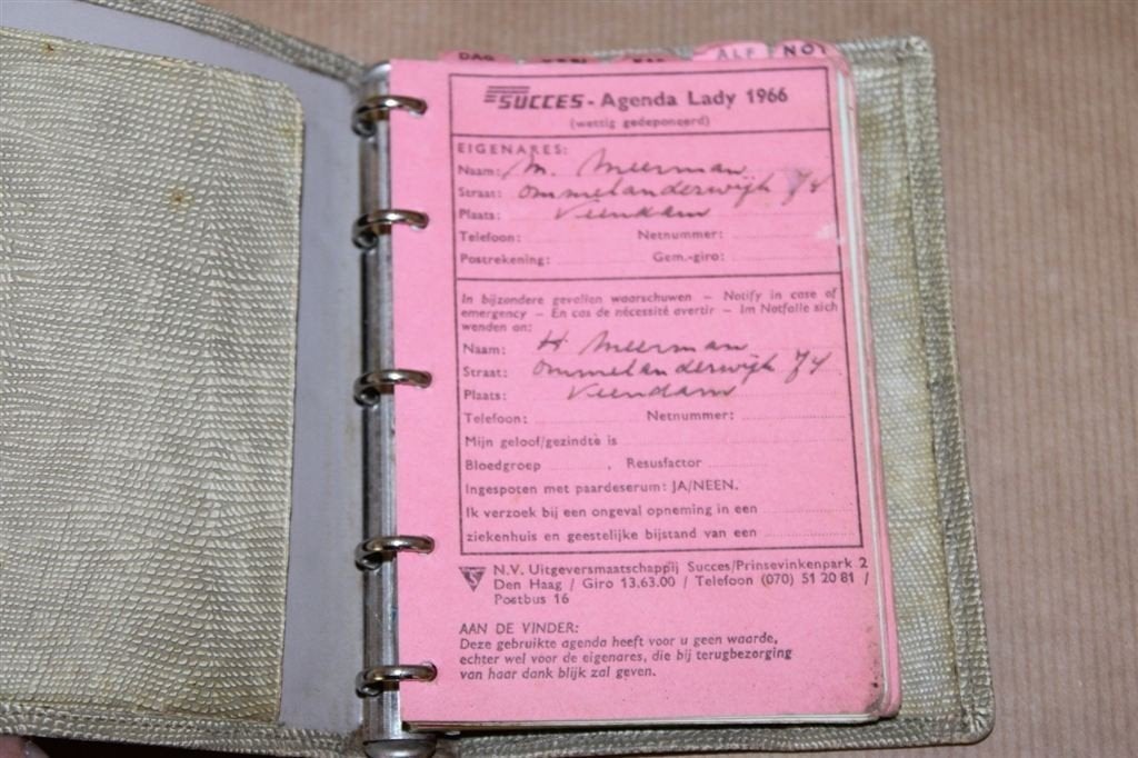Succes-Agenda Lady 1966, Ophalen of Verzenden, Gelezen