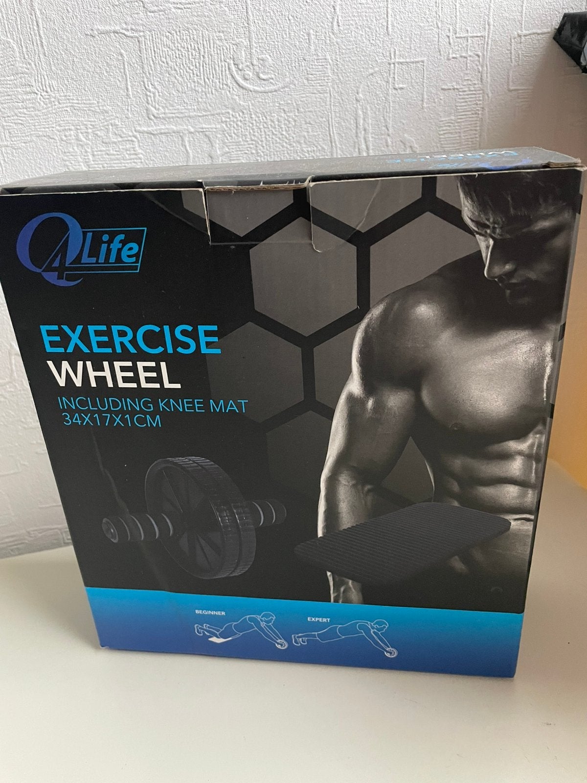 Kettle Bell 6kg, fitness wiel met kniemat en gewingthalters, Ophalen, Zo goed als nieuw