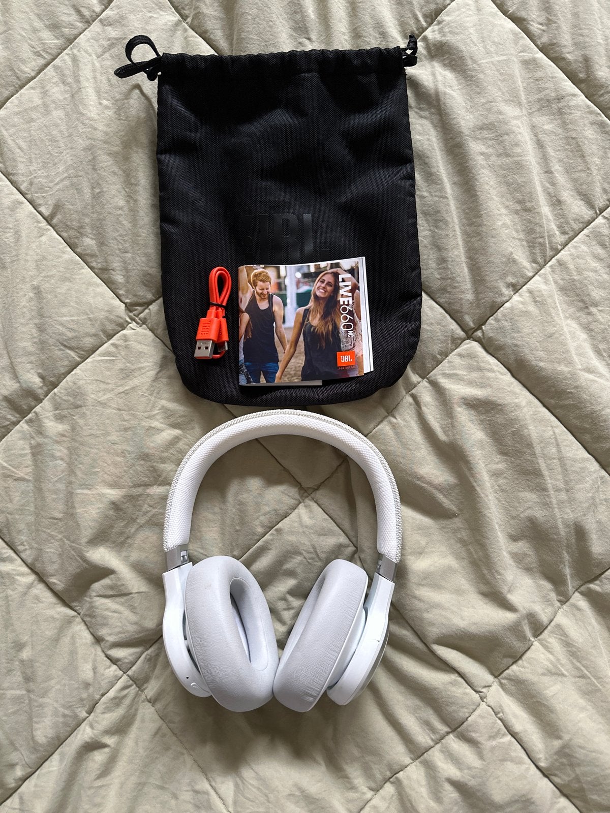 JBL LIVE 660NC Draadloze Over-ear Koptelefoon Wit, JBL, Ophalen of Verzenden, Zo goed als nieuw, Wit
