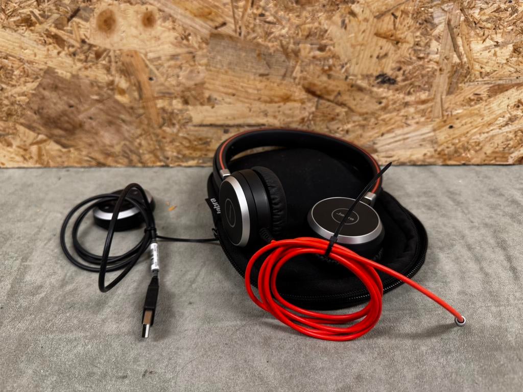 Jabra Evolve 40 MS Stereo Headset – ZGAN  – ReK4, Ophalen of Verzenden, Zo goed als nieuw, Draadloos, X