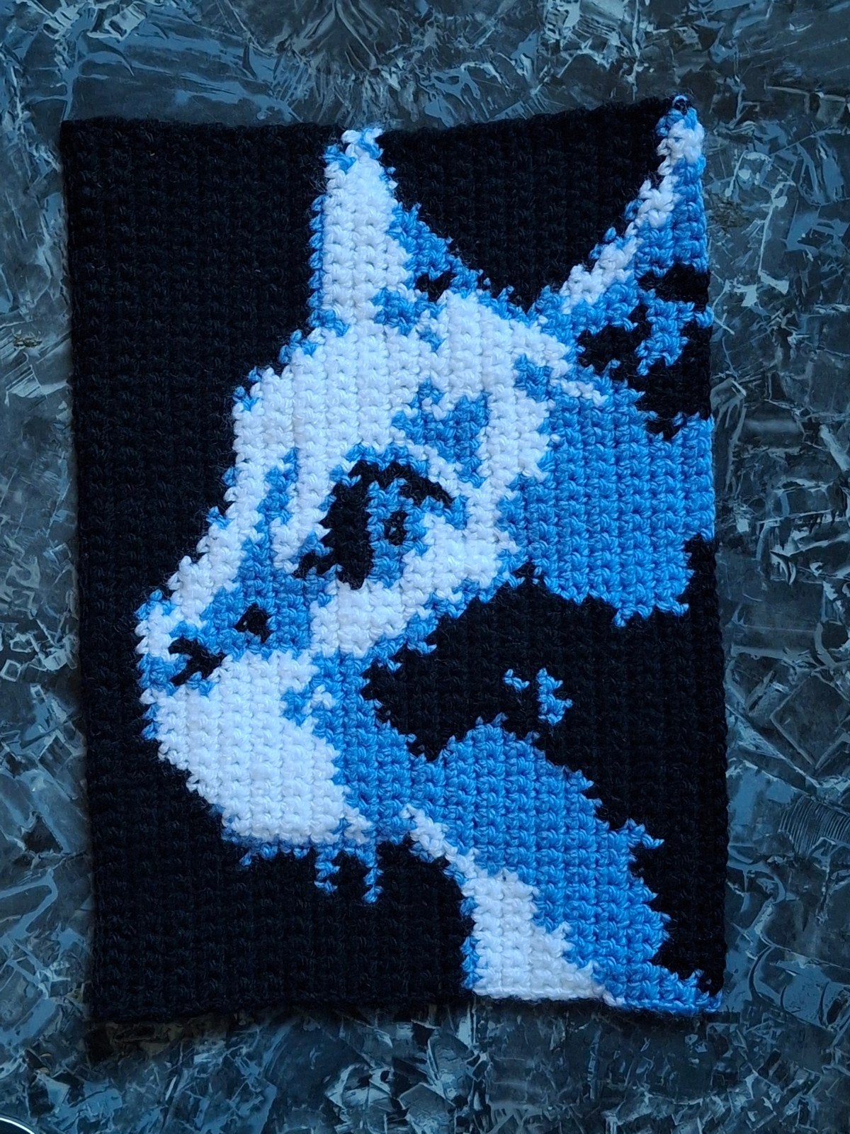 cat tapestry, Nieuw, Ophalen of Verzenden, Blauw, Handgemaakt