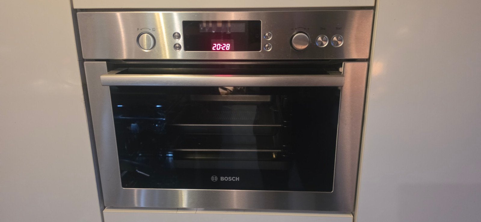 Bosch  Stoomoven - maat 60x45, Ophalen, 45 tot 50 cm, Bosch, Inbouw