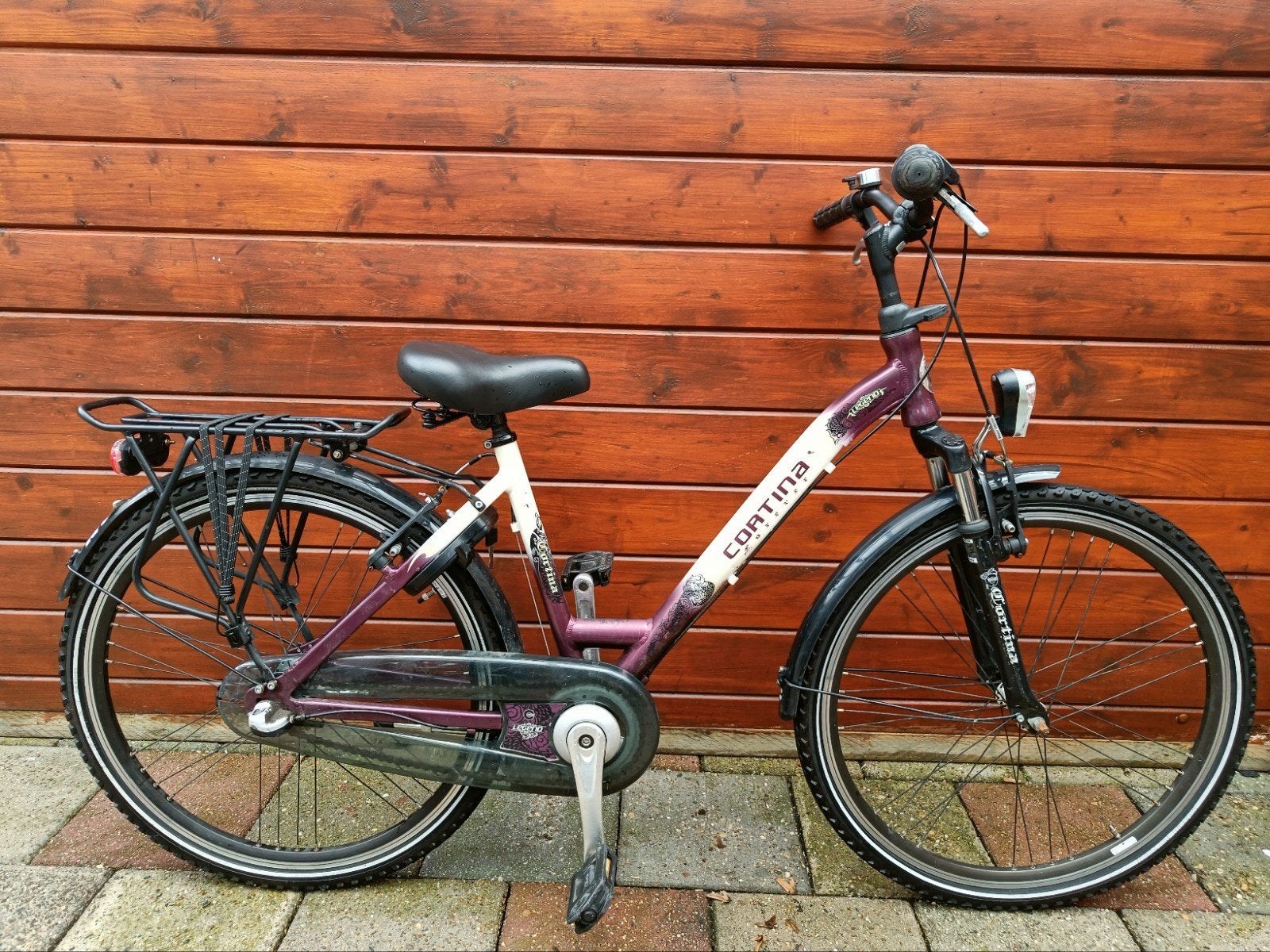 Prachtige Cortina Flower 26 inch meisjes fiets met 3 Nexus V, Terugtraprem, Gebruikt, Handrem, Cortina Flower