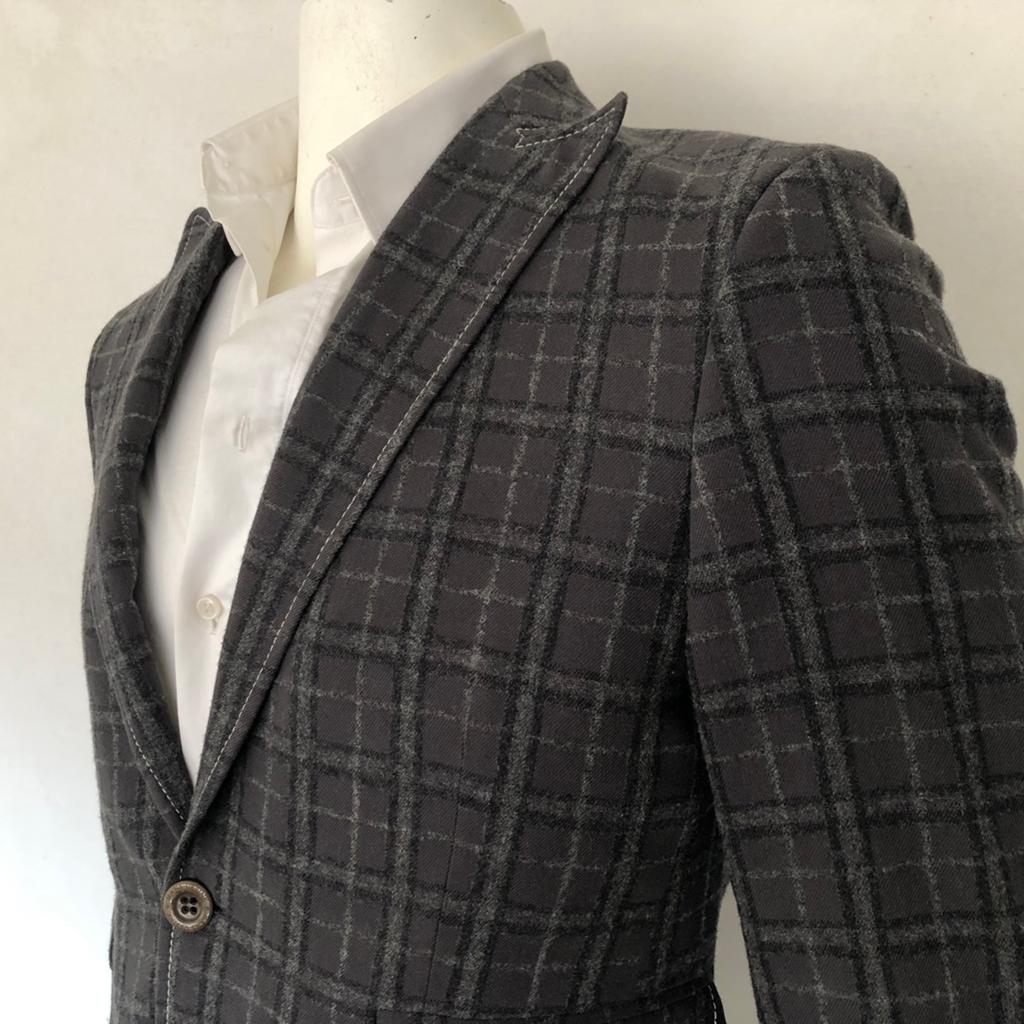 Hans Ubbink colbert - katoen & wol heren, Kleding | Heren, Verzenden, Zo goed als nieuw, Maat 52/54 (L), Overige kleuren