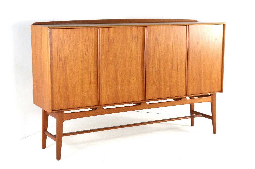 Svend Aage Madsen Knudsen & Son highboard kast vintage Deens, Huis en Inrichting, Kasten | Buffetkasten, -, 100 tot 150 cm, -
