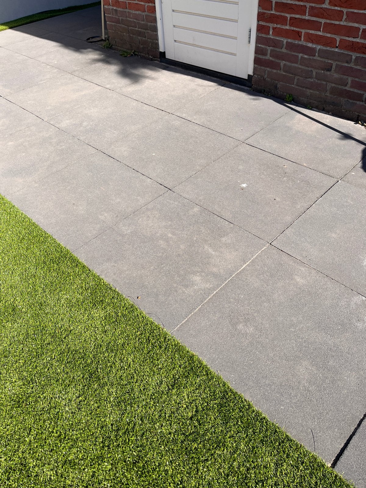 Antraciet grijze betontegels 60X60X4 - 25m2 - keurige staat, Ophalen, Gebruikt, 10 m² of meer, Beton