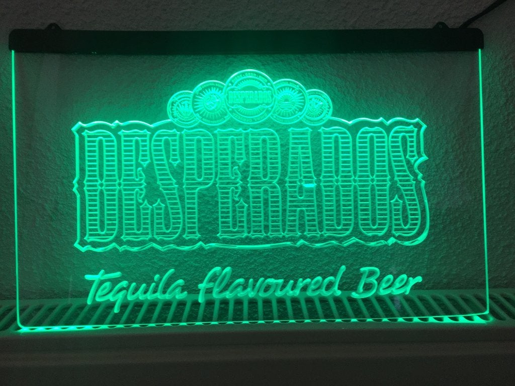 Desperados bier reclame neon bord reclamebord lamp LED, Ophalen of Verzenden, Nieuw, Lichtbak of (neon) lamp