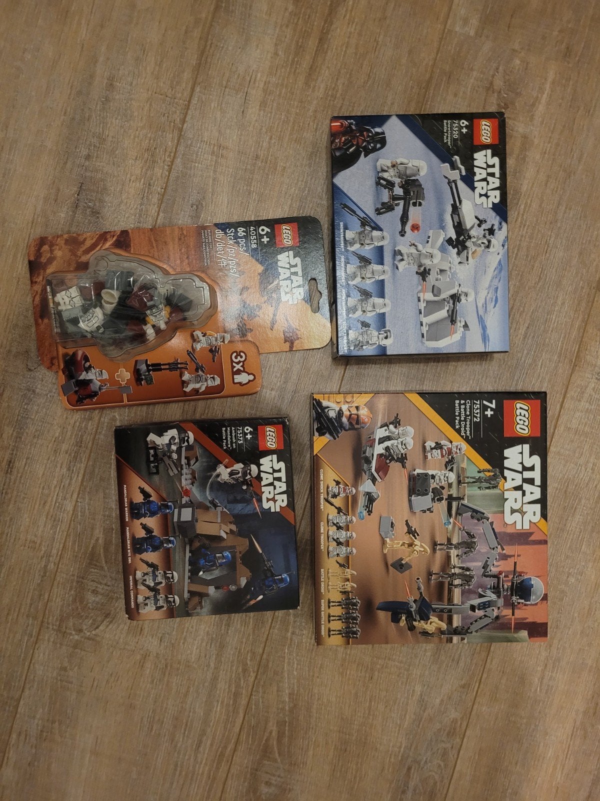 4x lego star wars battle packs nieuw in de doos, Star Wars, Lego, Nieuw, Ophalen of Verzenden