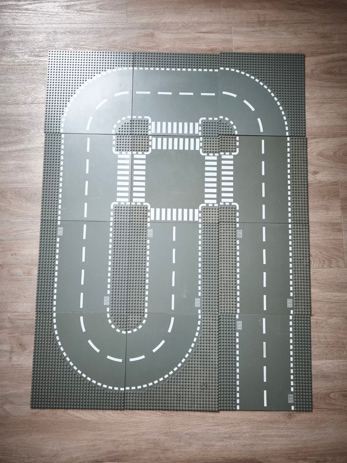12 Lego City wegenplaten wegplaten donkergrijs zwart, Kinderen en Baby's, Speelgoed | Duplo en Lego, Ophalen of Verzenden, Gebruikt