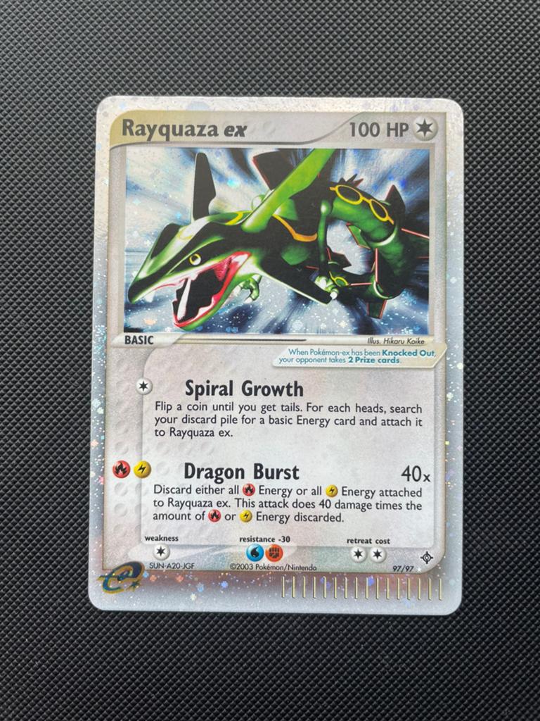 Rayquaza ex (DR 97) pokemon kaarten, Ophalen of Verzenden, Zo goed als nieuw
